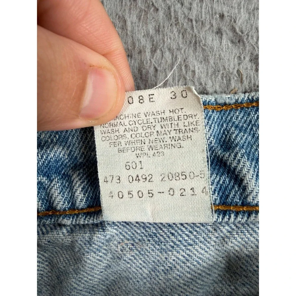 Vintage Levi's 505 90's‎ Orange Tab Jeans Men 32x30 Blue Denim Straight Leg
